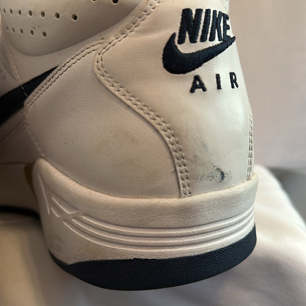 Nike Air Flight white red blue gold men’s lite 12 lace up Olympic mid sneakers - Picture 15 of 16